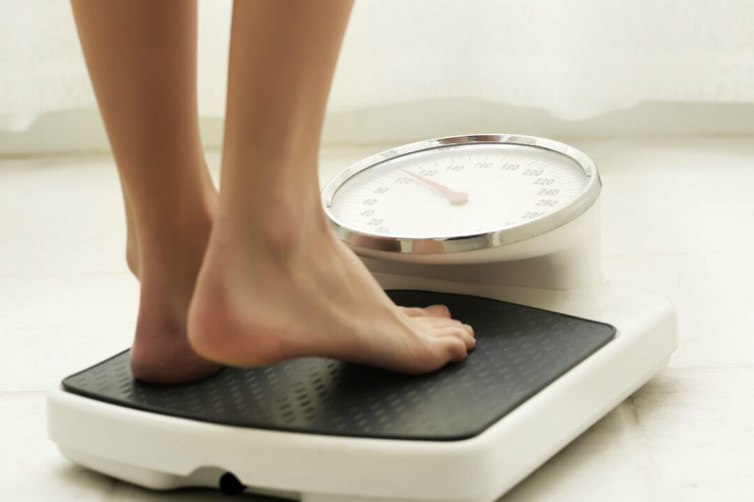 weighing and losing weight with parasites in the body